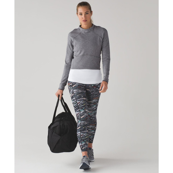 Lululemon Hill And Valley Mock Neck Long Sleeve Top Heathered Slate Grey 8 - Picture 3 of 15